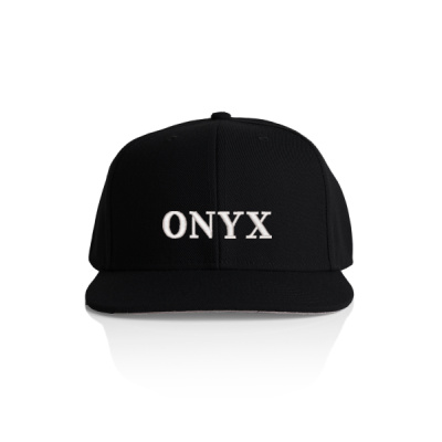 White Stitch Onyx Flat Caps Thumbnail