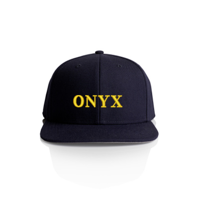 Yellow Stitch Onyx Flat Caps Thumbnail