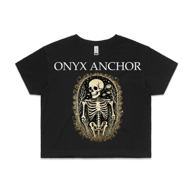 Women's Gold Skele Crop Thumbnail