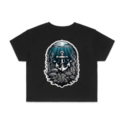 The Deep Blue Crop Tee Thumbnail
