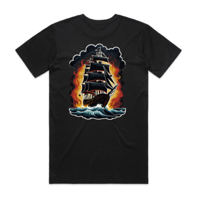 Men's At Worlds End Burning Ship Thumbnail