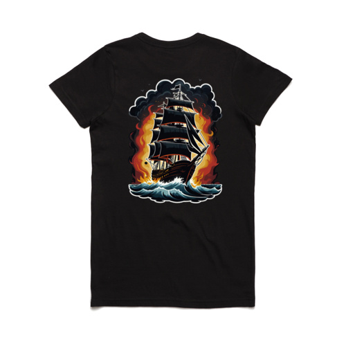 Women's At Worlds End Burning Ship Thumbnail